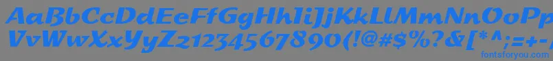 StDash Font – Blue Fonts on Gray Background