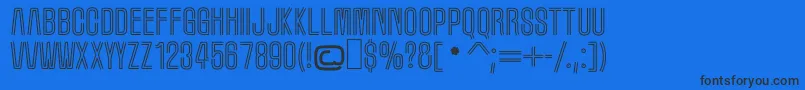 MarqueeMoon Font – Black Fonts on Blue Background