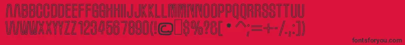 MarqueeMoon Font – Black Fonts on Red Background