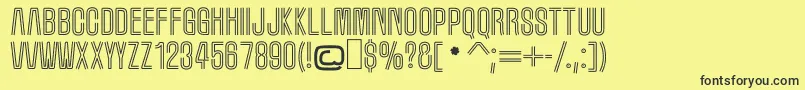 MarqueeMoon Font – Black Fonts on Yellow Background