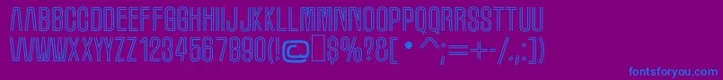 MarqueeMoon Font – Blue Fonts on Purple Background