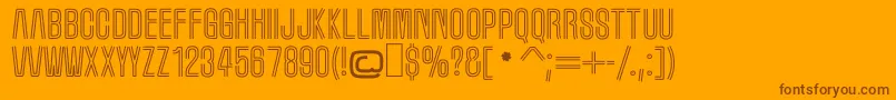 MarqueeMoon Font – Brown Fonts on Orange Background