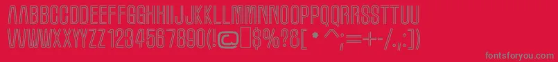 MarqueeMoon Font – Gray Fonts on Red Background