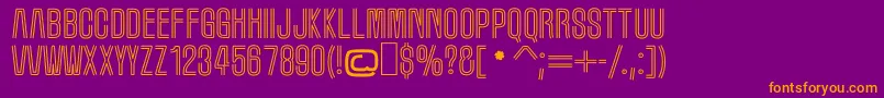 MarqueeMoon Font – Orange Fonts on Purple Background