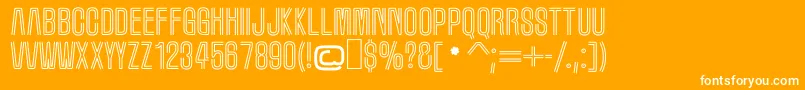 MarqueeMoon Font – White Fonts on Orange Background