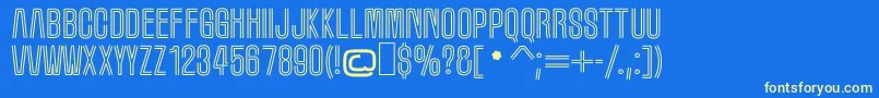 MarqueeMoon Font – Yellow Fonts on Blue Background