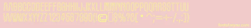 MarqueeMoon Font – Yellow Fonts on Pink Background