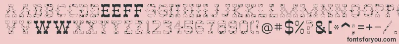 More about AbileneCow Font AbileneCow Font – Black Fonts on Pink Background