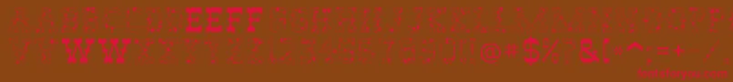AbileneCow Font – Red Fonts on Brown Background