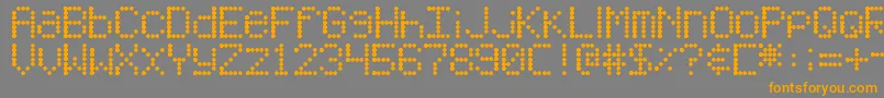 DjbFridayNightLights Font – Orange Fonts on Gray Background
