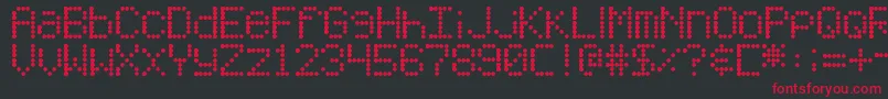 DjbFridayNightLights Font – Red Fonts on Black Background
