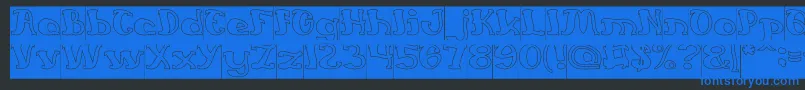 More about EverlastingSongHollowInverse Font EverlastingSongHollowInverse Font – Blue Fonts on Black Background