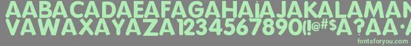 SillyPooPoo Font – Green Fonts on Gray Background
