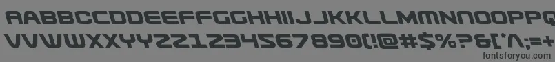 Usuzileft-Schriftart – Schwarze Schriften auf grauem Hintergrund