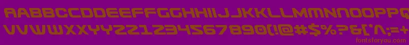 Usuzileft Font – Brown Fonts on Purple Background