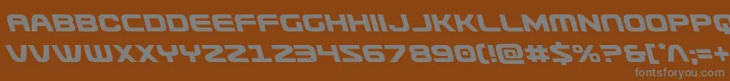Шрифт Usuzileft – серые шрифты на коричневом фоне