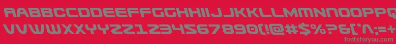 Usuzileft Font – Gray Fonts on Red Background