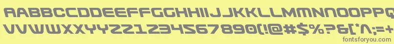 Usuzileft Font – Gray Fonts on Yellow Background