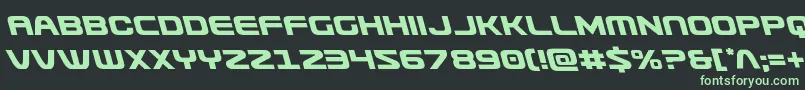 Usuzileft-fontti – vihreät fontit mustalla taustalla