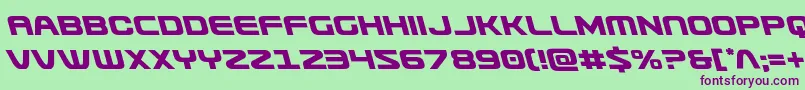 Usuzileft Font – Purple Fonts on Green Background