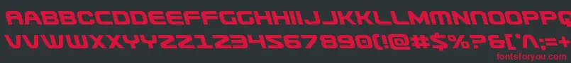 Usuzileft Font – Red Fonts on Black Background