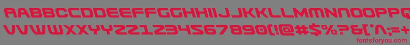 Usuzileft Font – Red Fonts on Gray Background