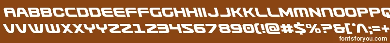Usuzileft Font – White Fonts on Brown Background