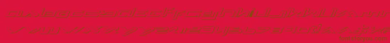 Xepheis-Schriftart – Braune Schriften auf rotem Hintergrund