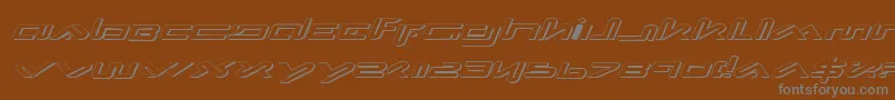 Xepheis Font – Gray Fonts on Brown Background