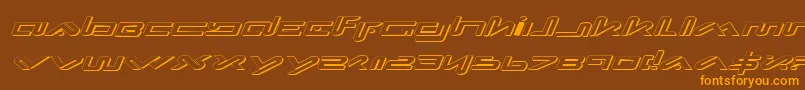 Xepheis Font – Orange Fonts on Brown Background