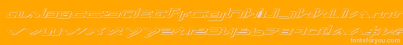 Xepheis Font – Pink Fonts on Orange Background