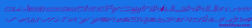 Xepheis Font – Purple Fonts on Blue Background