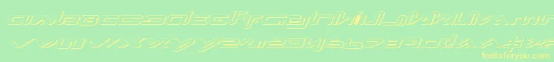 Xepheis Font – Yellow Fonts on Green Background