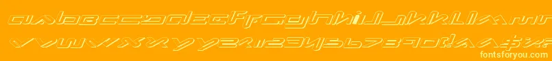 Xepheis Font – Yellow Fonts on Orange Background