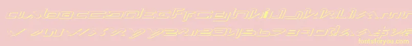 Xepheis Font – Yellow Fonts on Pink Background