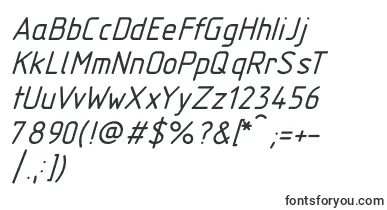 Gost2.30481TypeBItalic font – GOST Fonts