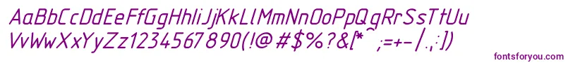 Gost2.30481TypeBItalic-fontti – violetit fontit