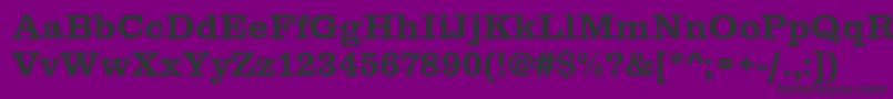 Шрифт Clarendontbol – чёрные шрифты на фиолетовом фоне