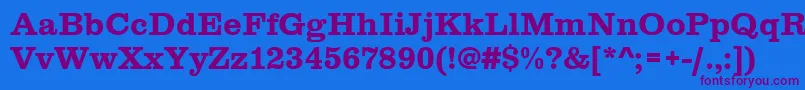 Шрифт Clarendontbol – фиолетовые шрифты на синем фоне