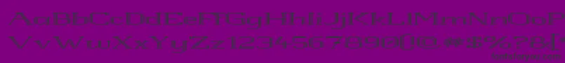 Whitelinerolled Font – Black Fonts on Purple Background