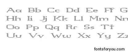 Whitelinerolled Font
