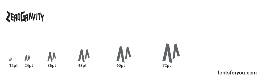ZeroGravity Font Sizes