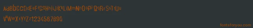 Шрифт Crustype – коричневые шрифты на чёрном фоне