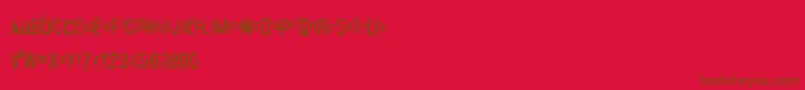 Crustype Font – Brown Fonts on Red Background