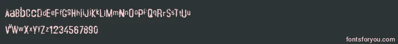 Шрифт Crustype – розовые шрифты на чёрном фоне