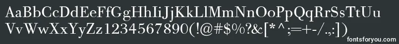 PfbodonitextRegular Font – White Fonts