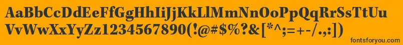 KeplerstdBlackscncapt Font – Black Fonts on Orange Background