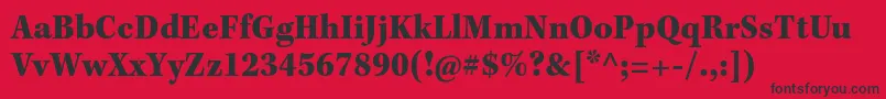 KeplerstdBlackscncapt Font – Black Fonts on Red Background