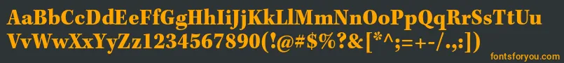 KeplerstdBlackscncapt Font – Orange Fonts on Black Background