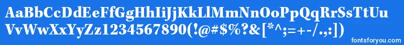 KeplerstdBlackscncapt Font – White Fonts on Blue Background